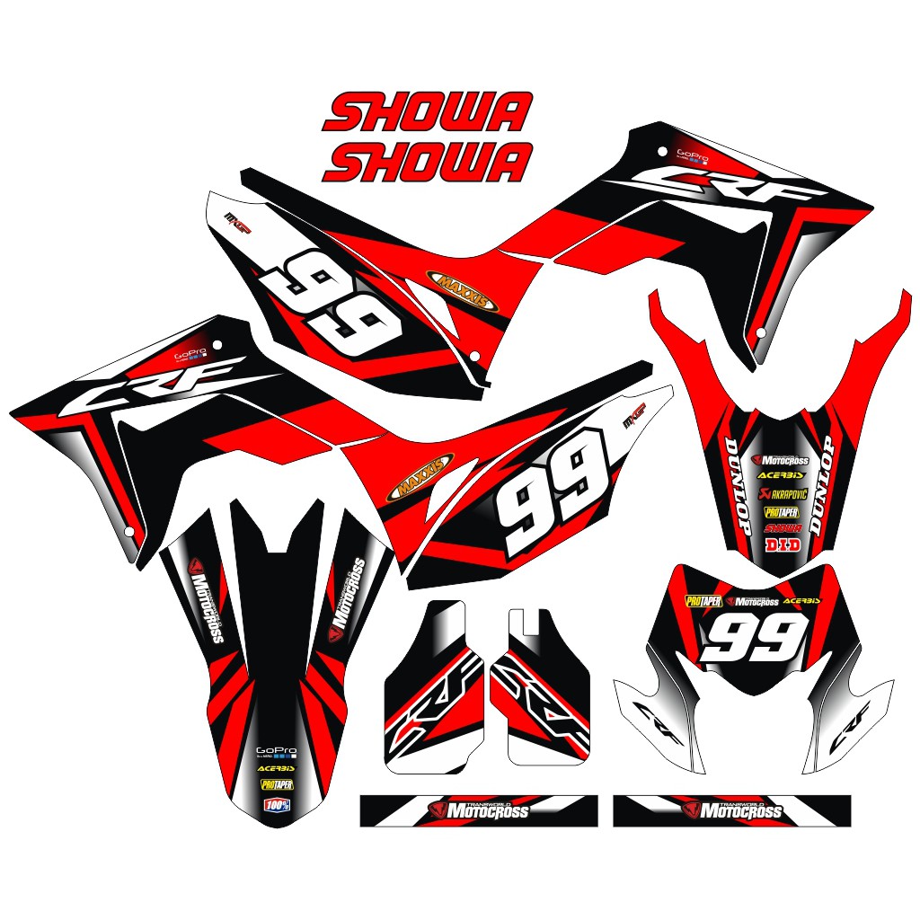 Sticker DECAL CRF 150 L Bisa Custom Stiker Honda CRF 150 L  (83)