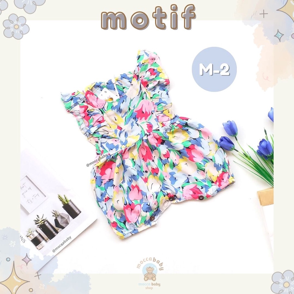 MBSS - BBB JUMPSUIT MONICA setelan anak perempuan jumper bayi motif bunga lucu