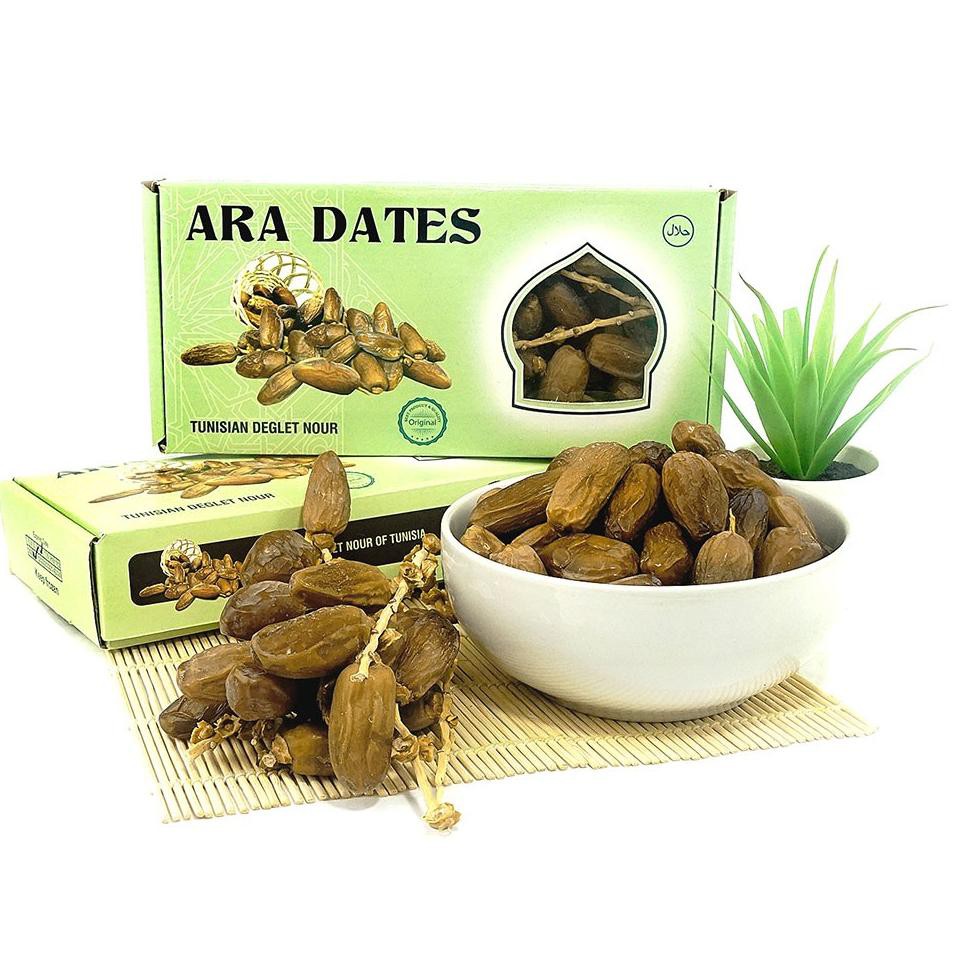 

[LANGSUNG DARI PABRIK] Kurma Deglet Nour Tunisia Tangkai 500 gram