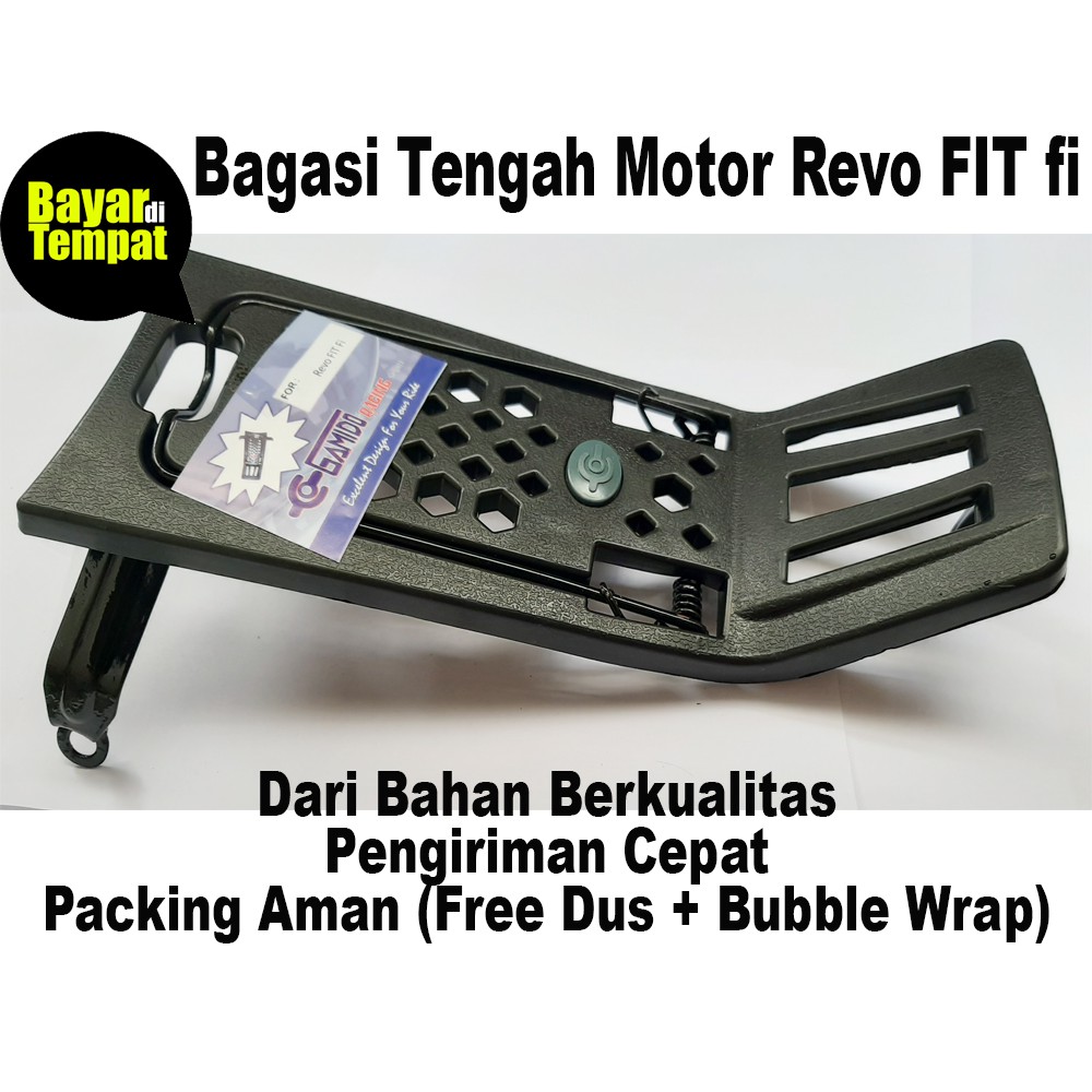 bagasi tengah Revo fit fi/bagasi depan jepit / Bagasi Jepit Tengah Motor Revo Fit Fi Bagasi Barang Revo fit fi