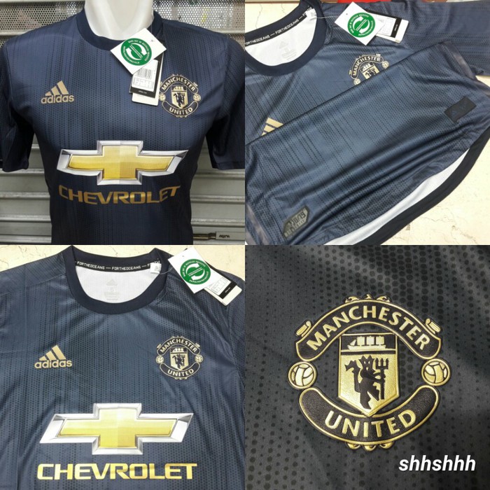 Jersey Baju Bola MU 3rd Adizero Player Issue 2018 2019 Top Quality