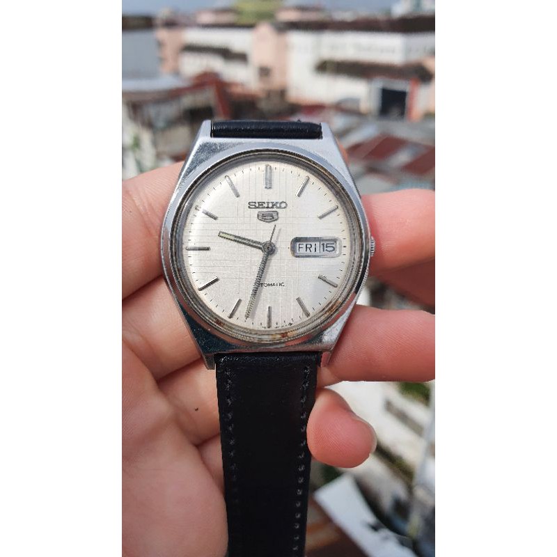 Jam Tangan Seiko 5 6309 Automatic Watch with Day and Date Indicator