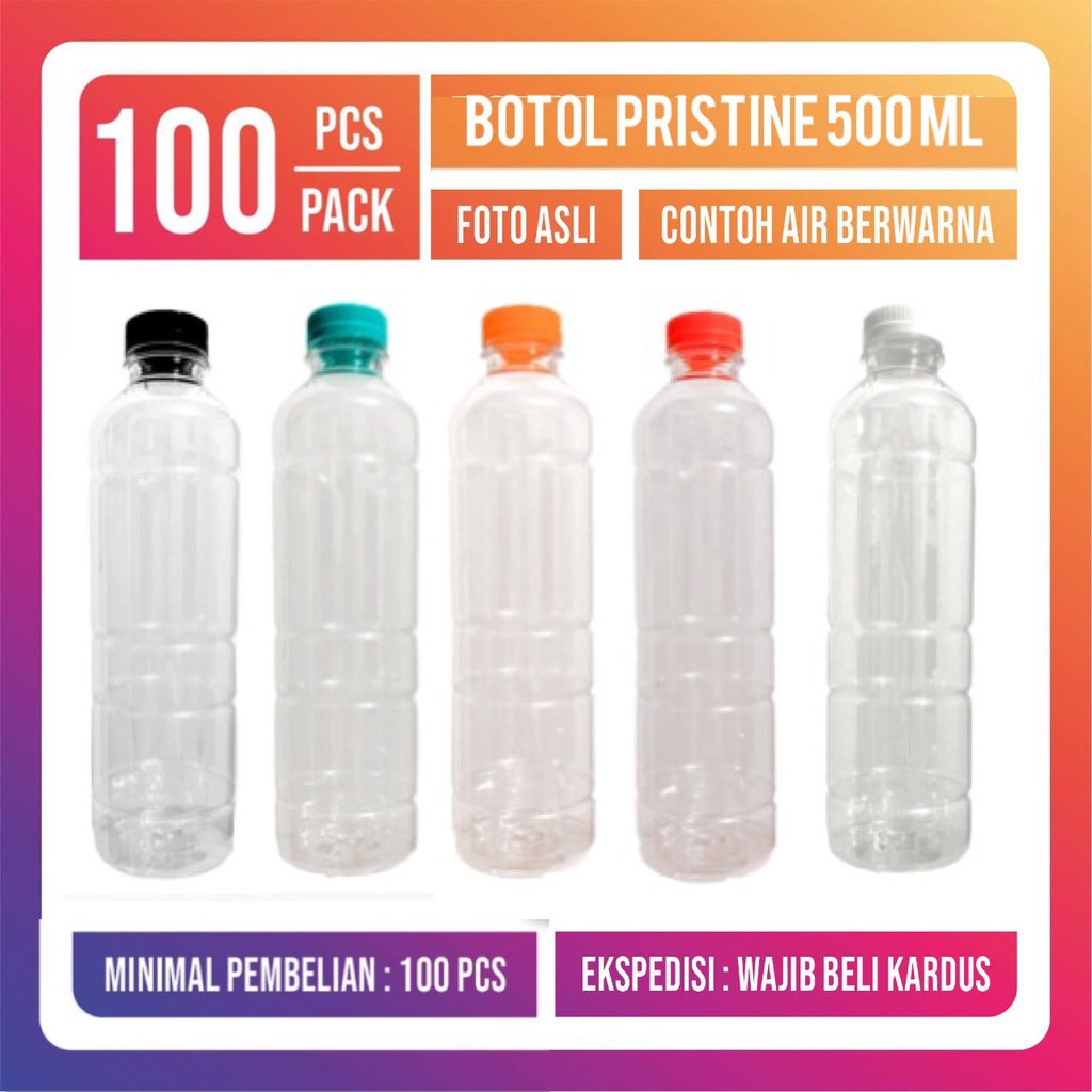 Botol Plastik 500 ml-Botol Pristine 500 ml-Botol Minum 500 ml