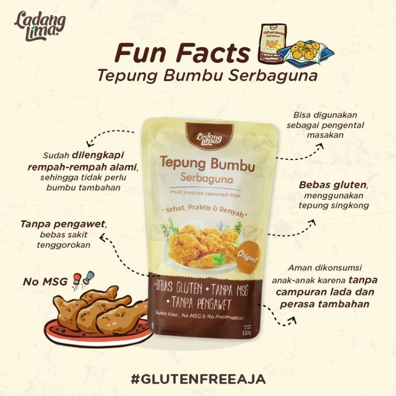 

Tepung Bumbu Gluten Free Ladang Lima