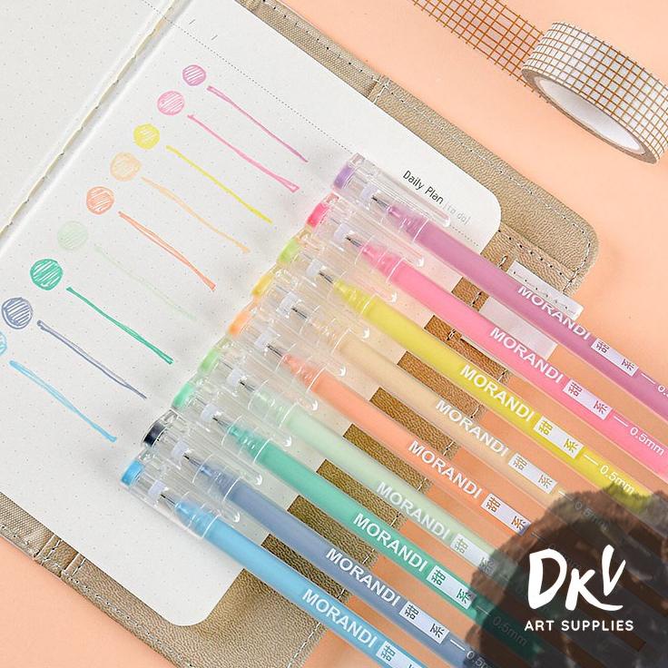 

Kirim LANGSUNG MORANDI Real color Colors gel pen 9pcs / 0.5mm set ballpoint pena bolpen;