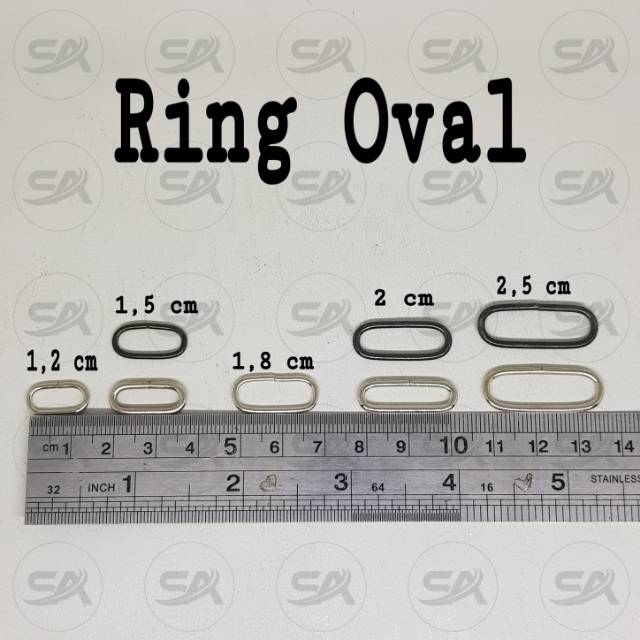 RING OVAL (BKS | 100 PC) - RING AKSESORIS TAS & DOMPET