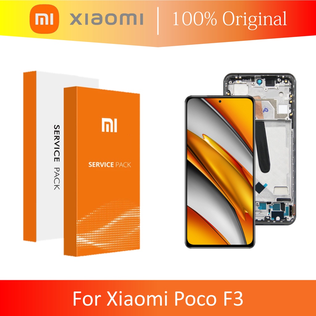 [ CHECK.ID ] LCD + FRAME XIAOMI POCOPHONE POCO F3 ORIGINAL SERVICE PRODUCT