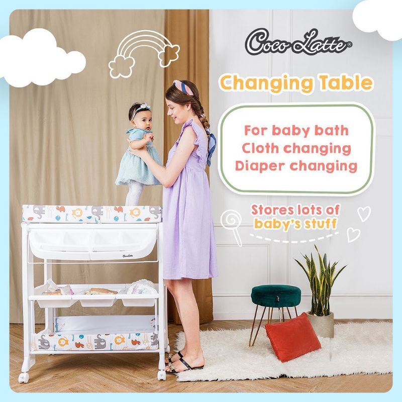 Cocolatte Baby Tafel CL 6969 Changing Table 2 in 1 / Bak Mandi Bayi / Meja Ganti Popok Bayi