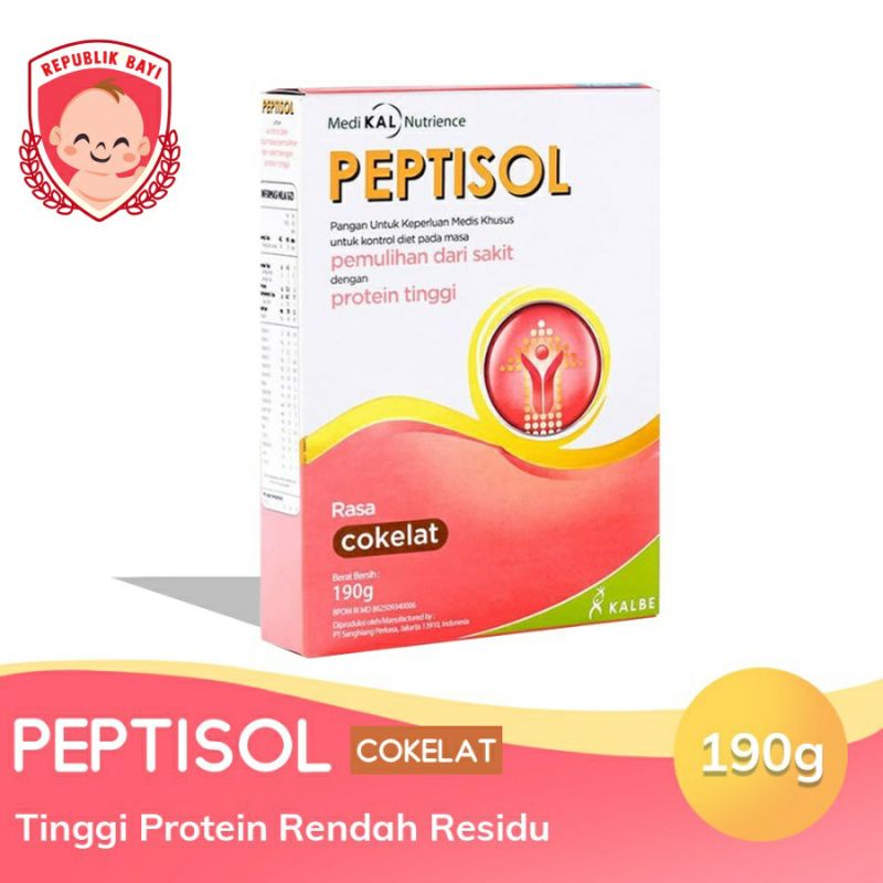 

PEPTISOL Cokelat - Nutrisi tinggi protein rendah residu