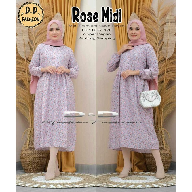 GAMIS MIDI TERBARU/BAJU GAMIS MIDI/GAMIS MIDI MOTIF