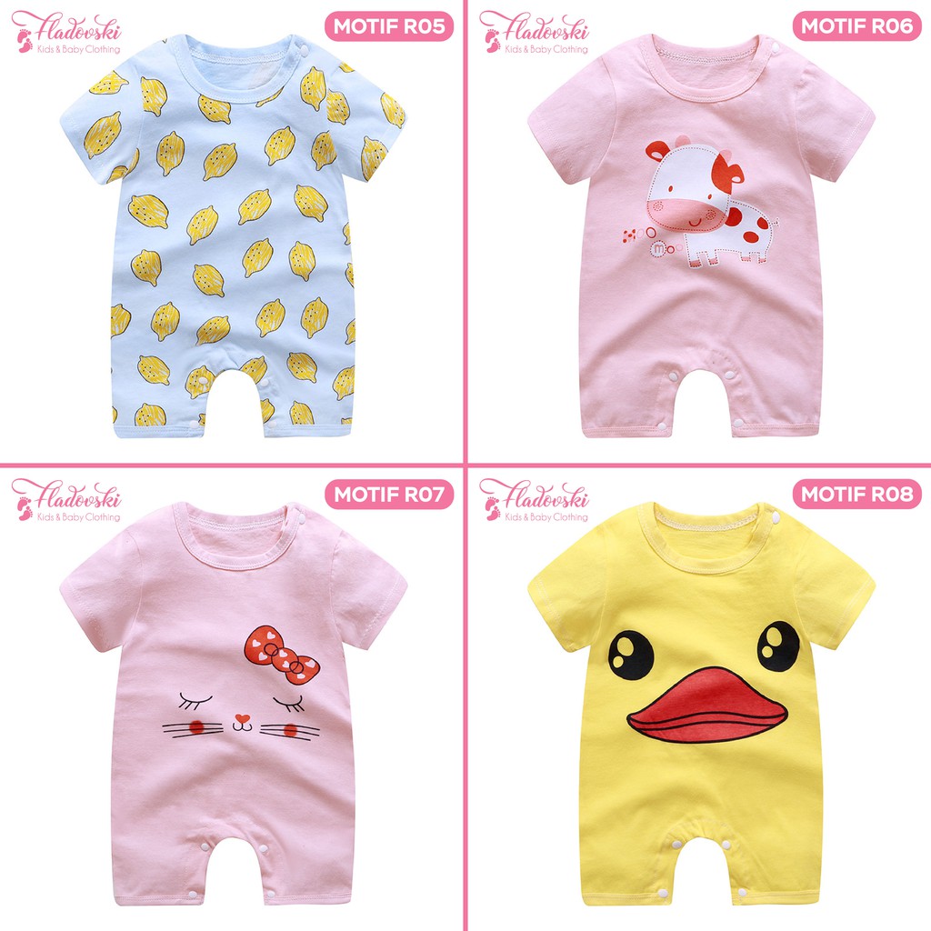 Baju Romper Jumper Bayi Lucu Imut Import Laki Perempuan