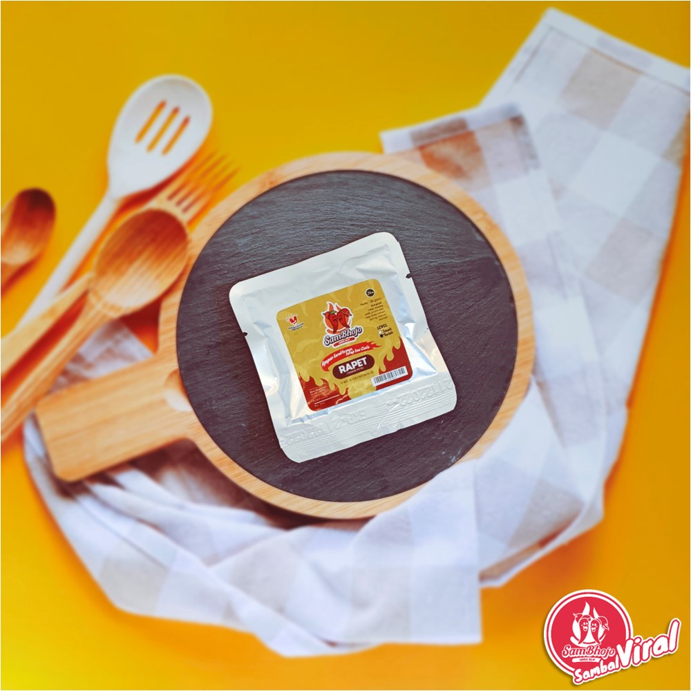

Sambal Viral Sambal teRAsi PETe (Bojo RAPET) Sambal Kemasan Sachet 20 gr