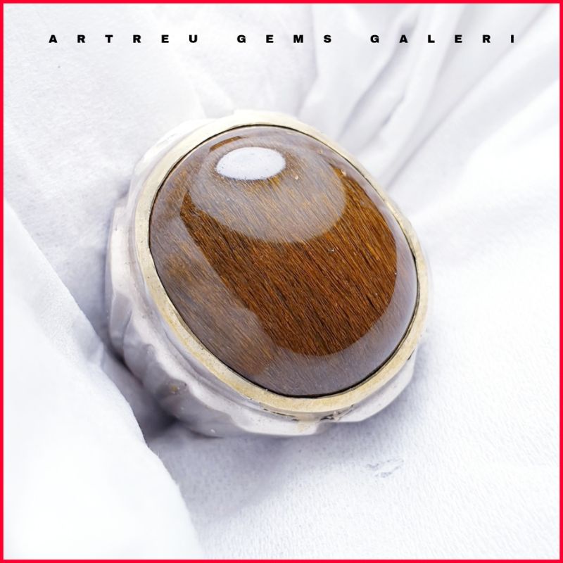 Batu Cendana Serat Emas. batu kecubung batu yaman batu sulaiman batu zamrud batu merah siam