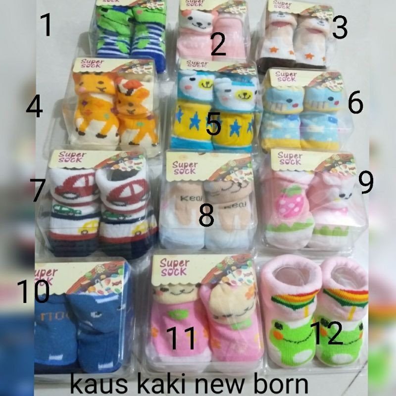 Kaus kaki bayi new born (0-6month)