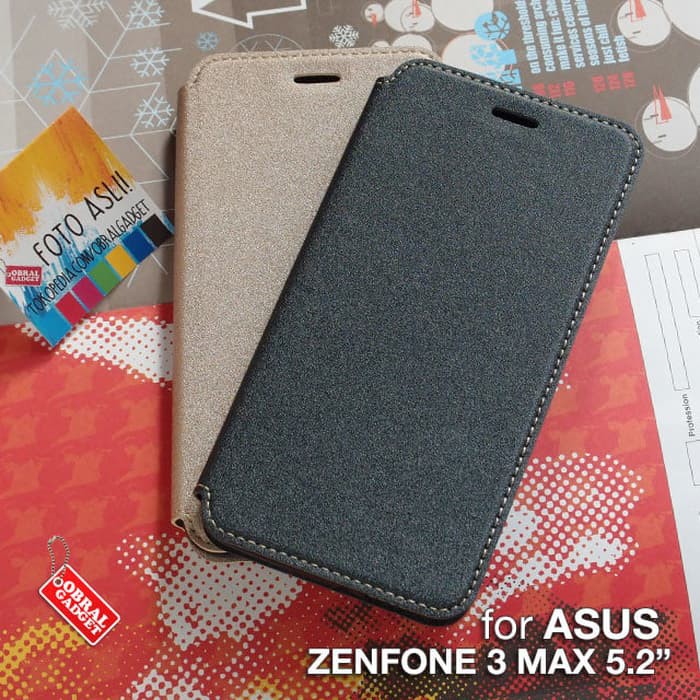 Leather Flip Case Asus Zenfone 3 Max ZC520TL Flipcase Cover Flipcover