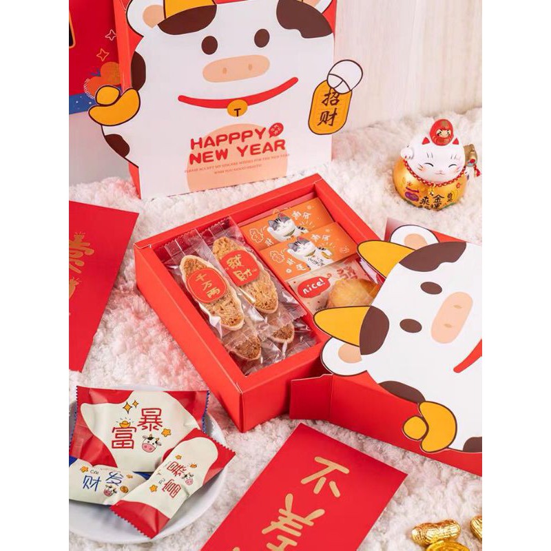 PAPERBAG BOX IMLEK NIU NIU SEKAT 2 NASTAR TAIWAN COOKIES