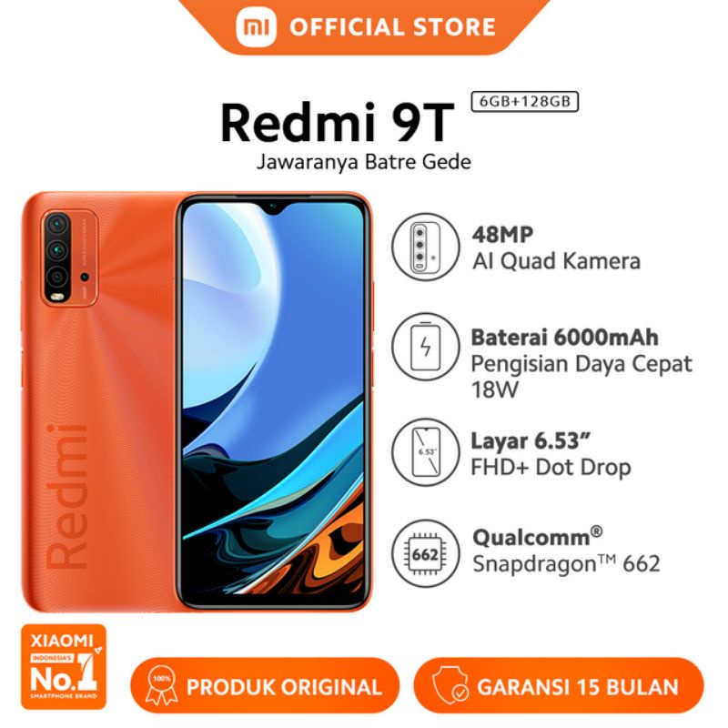 Xiaomi Redmi 9T Garansi Resmi-Oren Redmi 9T