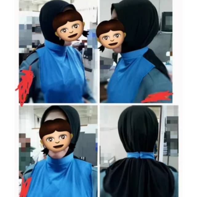 Hijab Jilbab instan dinas TNI AL Kowal