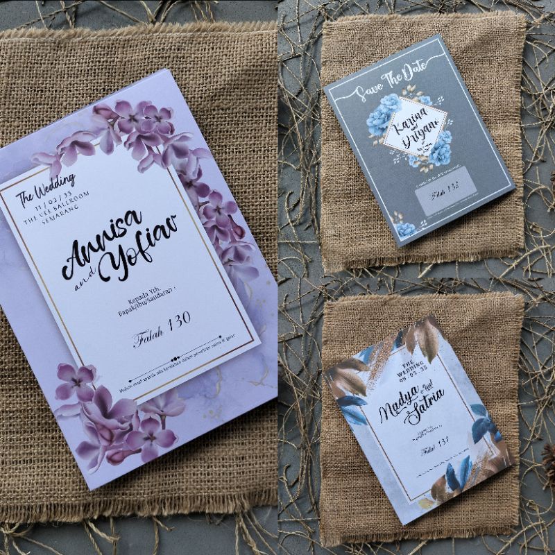 Jual Undangan Pernikahan Lipat 2 Harga Hemat Hanya 1000/pcs | Shopee