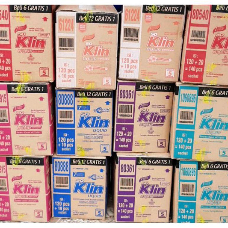 1KARTON/DUS SOKLIN LIQUID DETERGENT CAIR 500,WARNA UNGU,MERAH,PUTIH,BIRU,PINK TERLARISS...,,,,,