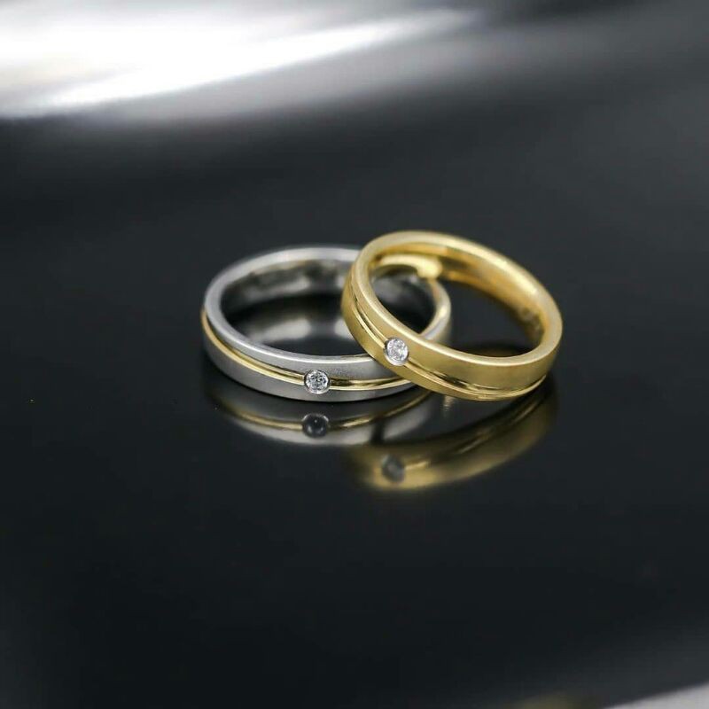 Cincin Couple Titanium Import 123