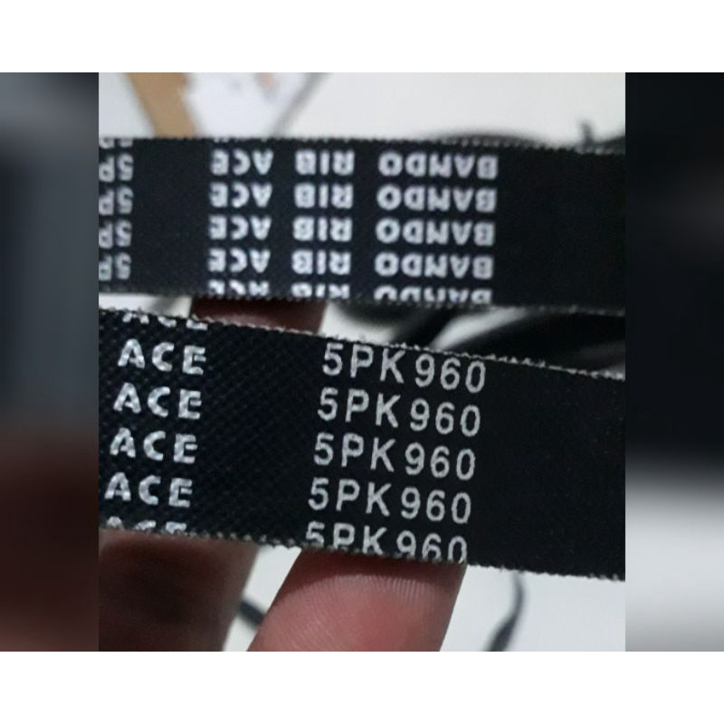 V Belt 5 PK 960 merk BANDO, Alt Soluna Manual