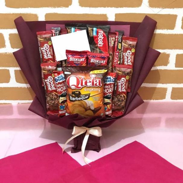 

[KODE 9MDKW] BQ030 (READY STOCK) BISA KIRIM DI HARI YANG SAMA -BOUQUET SNACK / BUCKET SNACK / BUKET MAKANAN / SNACK BUKET-