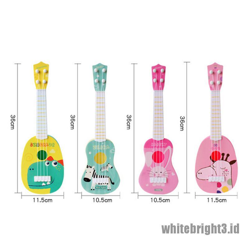 {white3} Funny ukulele musical instrument kids guitar montessori toys education