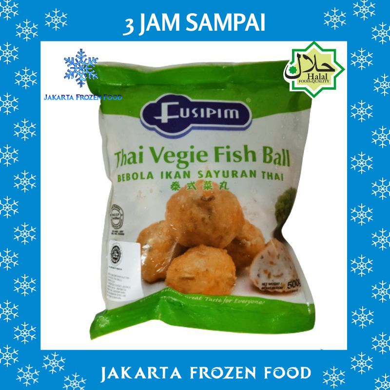 

Thai Vegie Fish Ball FUSIPIM Bakso Ikan Sayur 500 gr