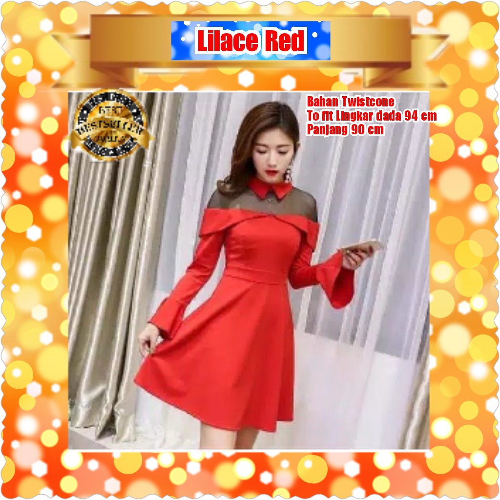 LILACE / BLACK / RED / TERMURAH