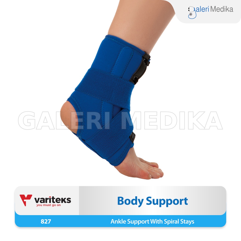 Variteks 827 Ankle Support With Spiral Stays - Alat Penopang / Pelindung Pergelangan Kaki