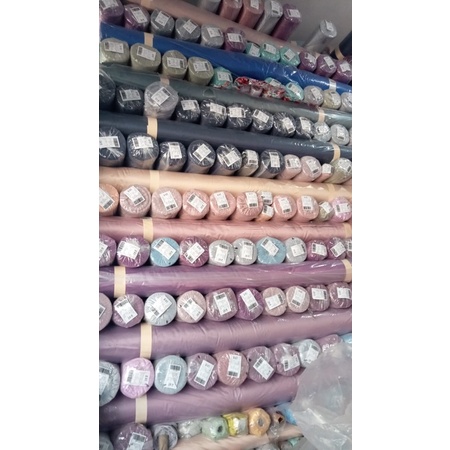 KAIN SATIN VELVET PREMIUM - ROLL GROSIR [Harga 1 Roll - Isi 60 Yard]