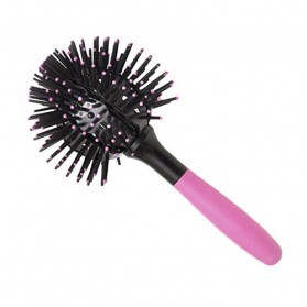 Sisir Rambut 3D Magic Comb 360 Derajat - Black/Pink