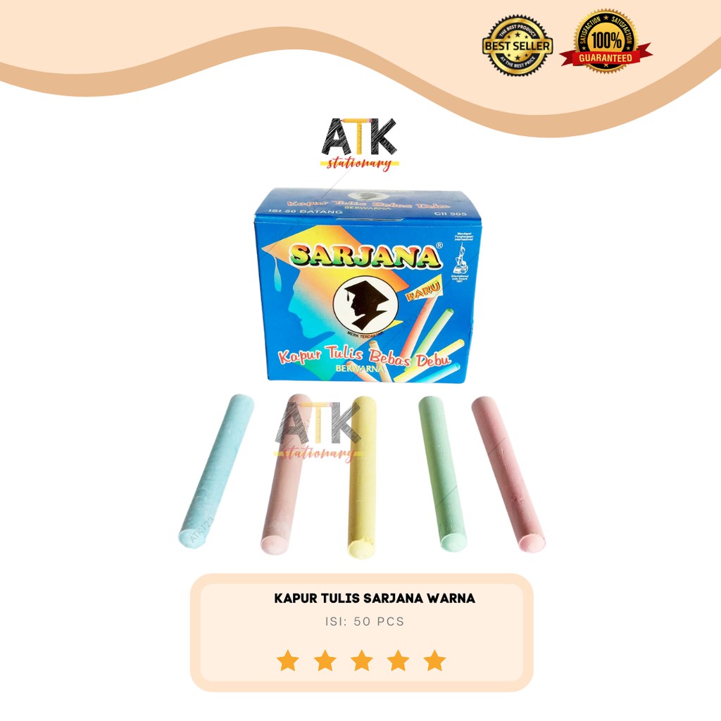 

Kapur Tulis Warna Sarjana atk