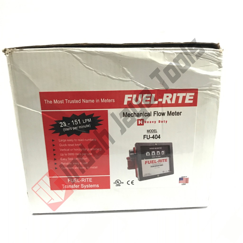 FUEL-RITE Flowmeter 4 Digit 1.5 Inch - Meteran Solar Flow Meter