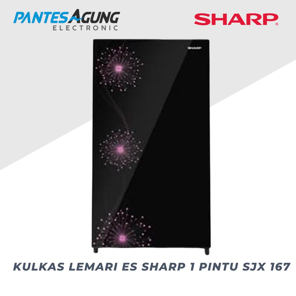 kulkas lemari es sharp 1 pintu sjx 167 khusus bandung