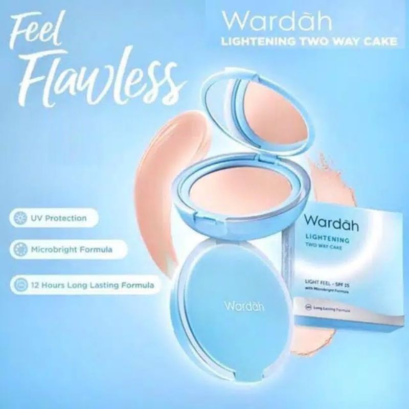 ORIGINAL WARDAH TWO WAY CAKE LIGHT FEEL / REFILL BEDAK WARDAH