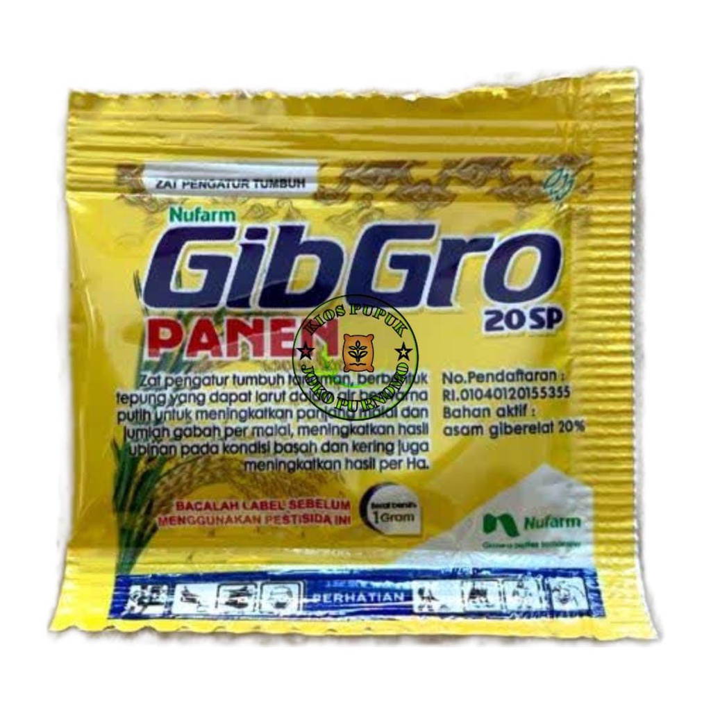 GIBGRO 20 SP 1 GRAM PER SACHET ZPT ASAM GIBERELAT