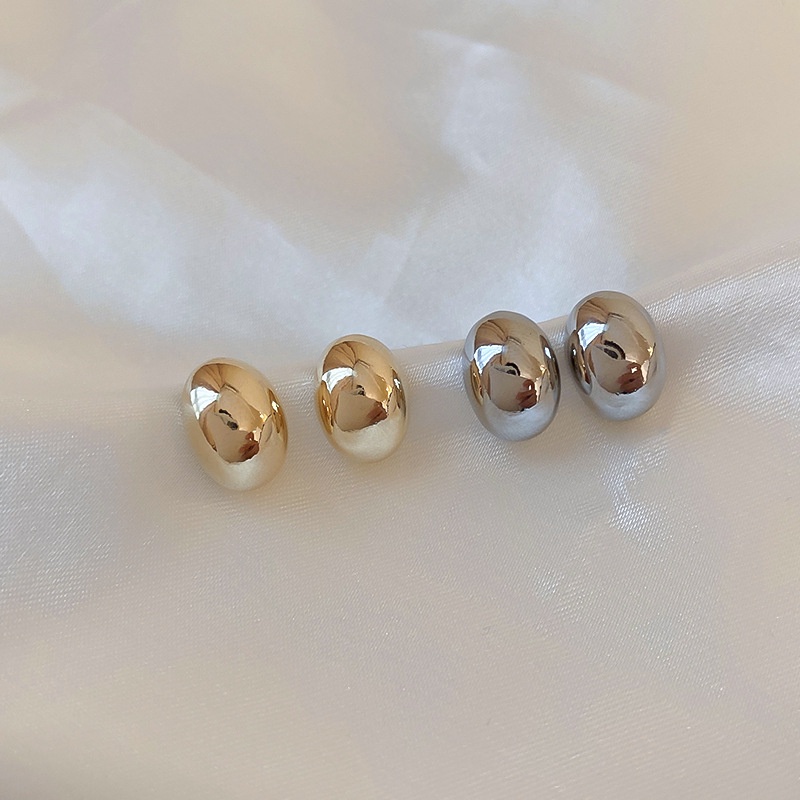 Anting Stud S925 Sterling Silver Warna Emas Untuk Wanita