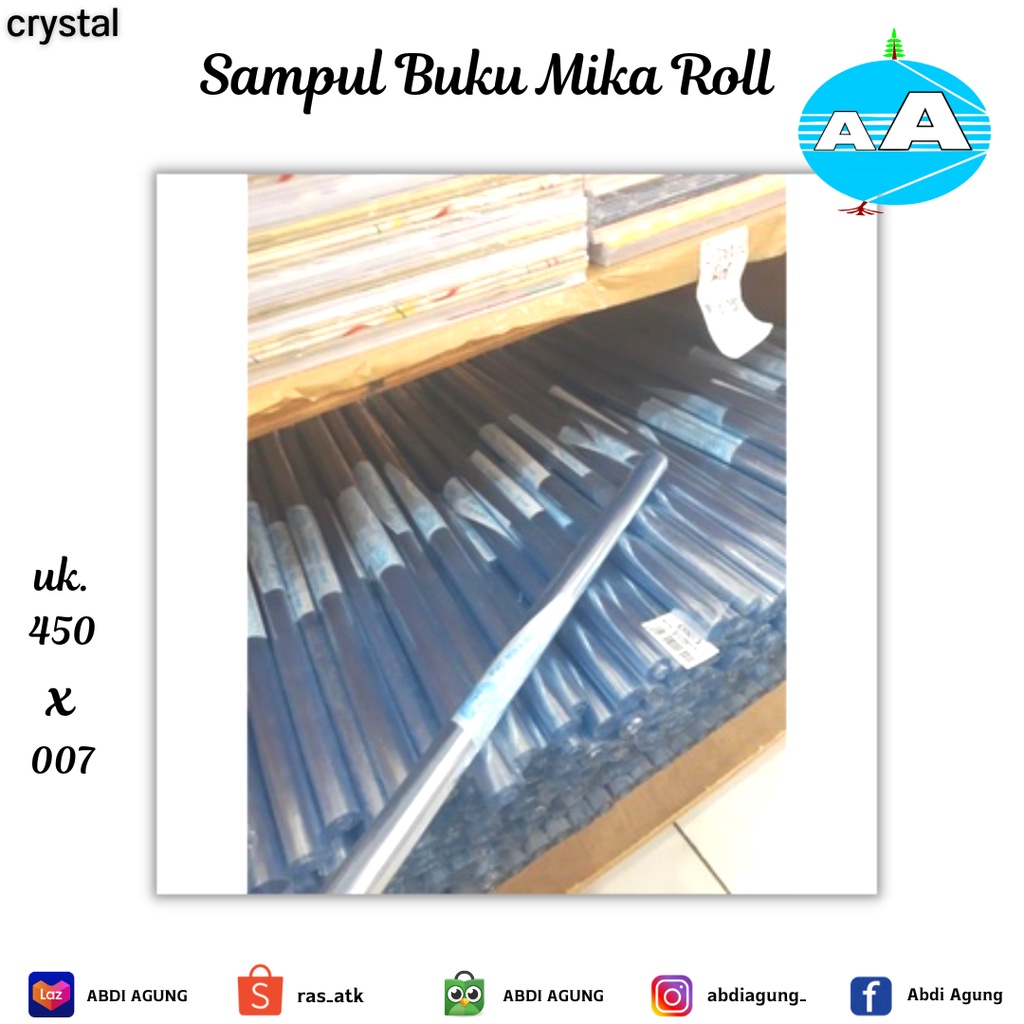 

Sampul Buku Mika roll Uk. 450 mm x 007