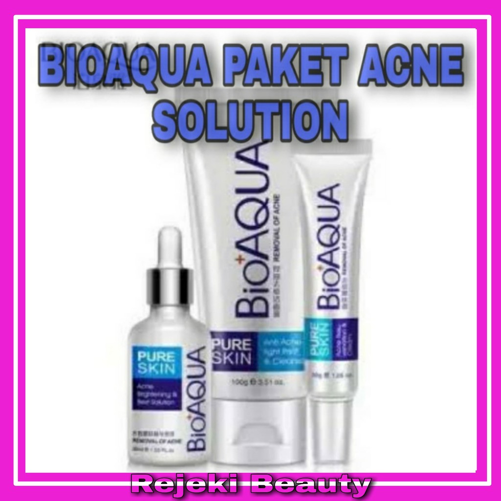 BIOAQUA PAKET ACNE SOLUTION ( PERAWATAN JERAWAT )