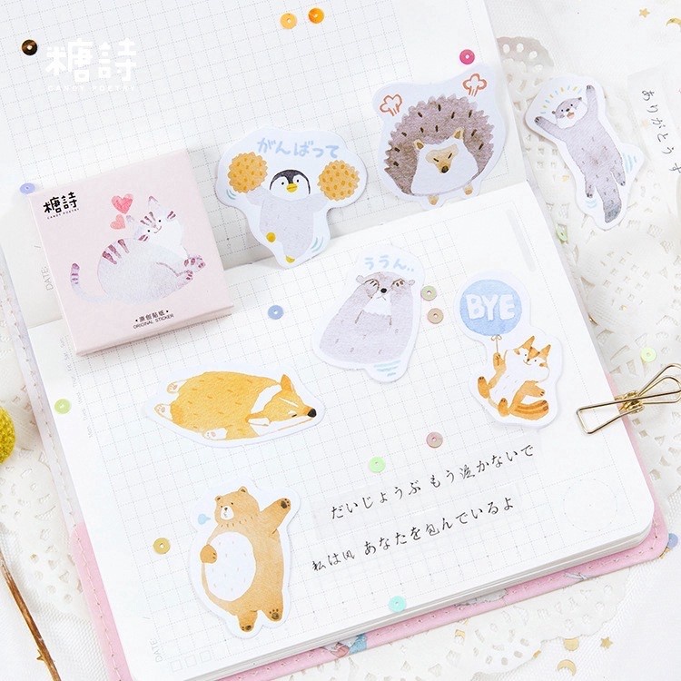 

Animal Cute Forest Sticker Pack 45 Pcs Cute Stiker Deco Scrapbook