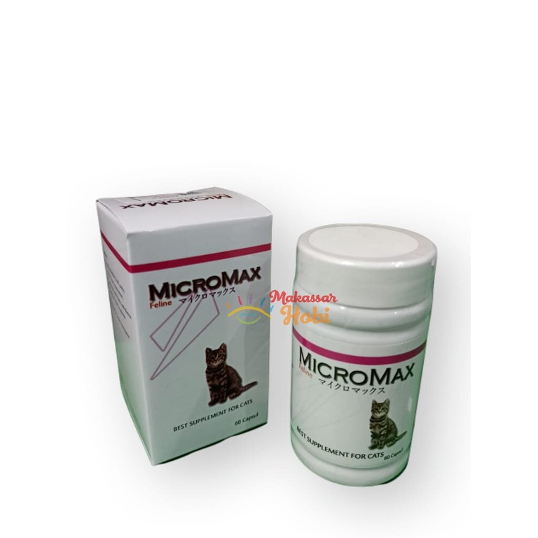 Micromax Feline isi 60 pcs Micro Max Vitamin Daya Tahan Tubuh Kucing