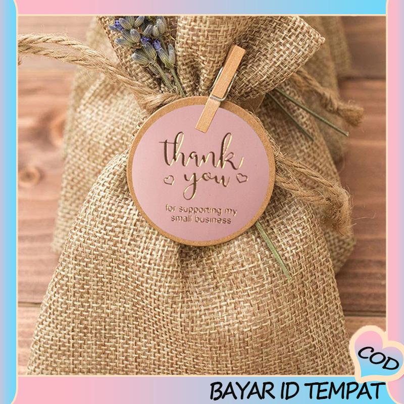 COD❤️ Roll Pink Bronzing Pernikahan Cabang Zaitun Perdamaian Terima Kasih Hadiah Tag Stiker-A.one