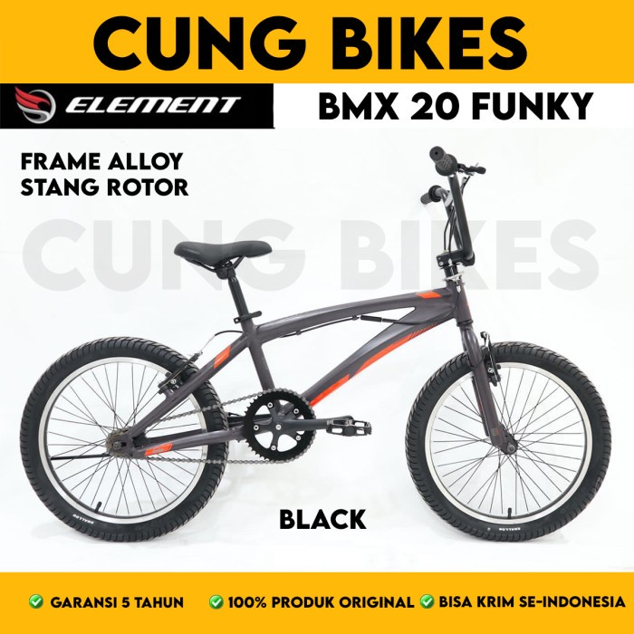 Sepeda anak BMX 20 inch ELEMENT FUNKY frame Alloy Stang Rotor Garansi resmi 5 tahun