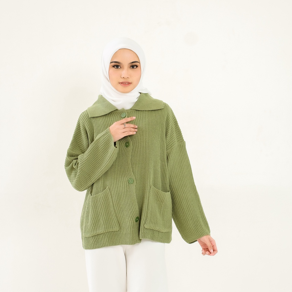 Ahlami- Keyra Oversize Jacket Rajut Baju Rajut Cardigan Rajut Oversize Premium Oversize Rajut Baju R