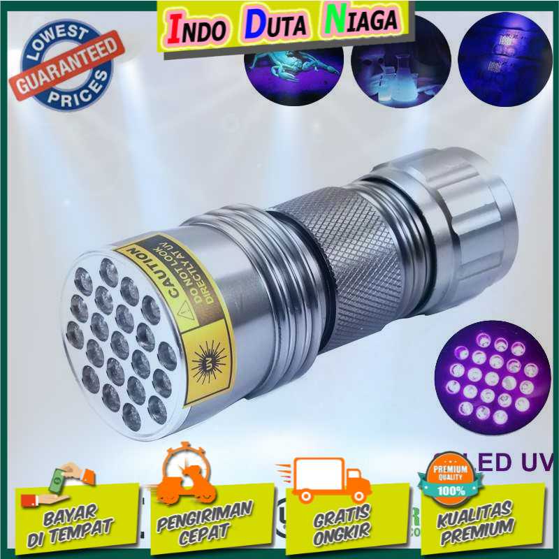 IDN TOOLS - TaffLED Senter Ultraviolet 400nm 21 LED - UV-21