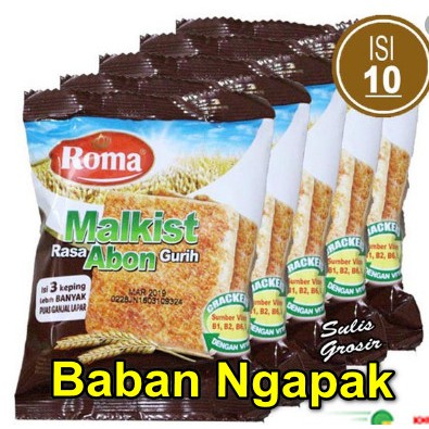 

Roma Malkist Abon Renceng Isi 10 pcs/Renceng @27 gr