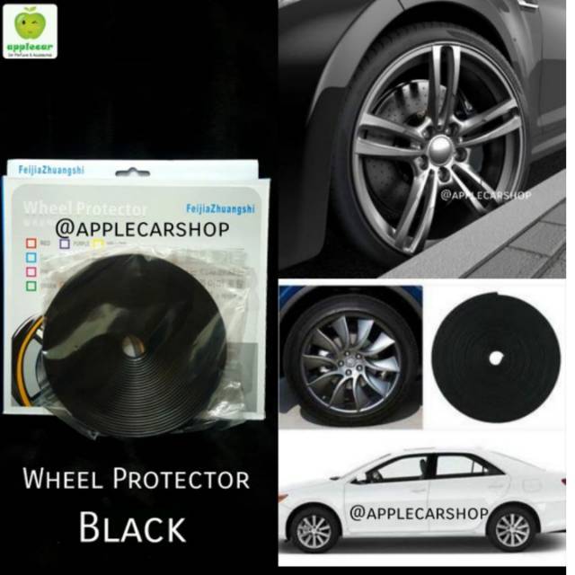 Wheel protector // Lips / Lis Velg / pelindung Velg Hitam