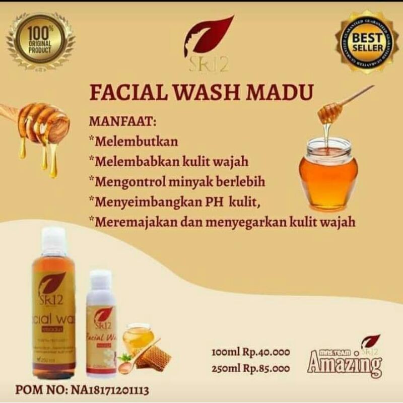 facial Wash Madu Sr12